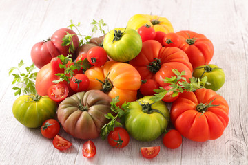 assorted various tomatoes