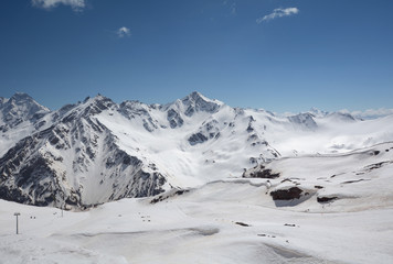 Fototapeta na wymiar Mountain landscape of the North Caucasus