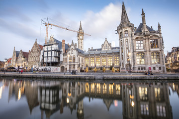 Fototapeta na wymiar Gent, Belgium at day, Ghent old town