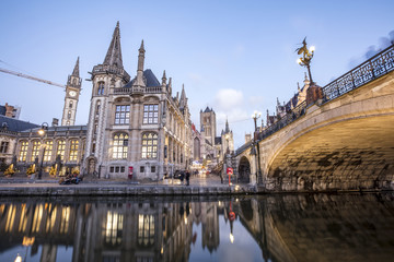 Fototapeta premium Gent, Belgium at day, Ghent old town