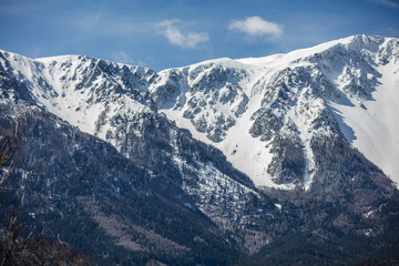 snow covered top of schneeberg