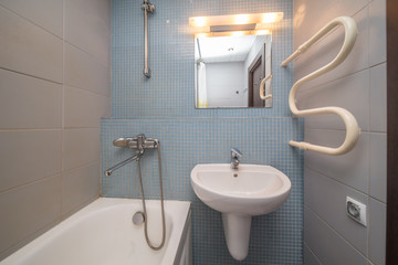 Small grey bathroom