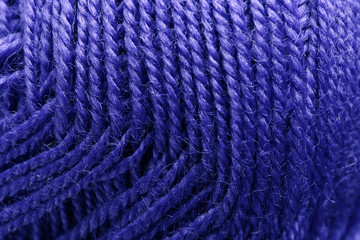 Texture of purple threads, closeup