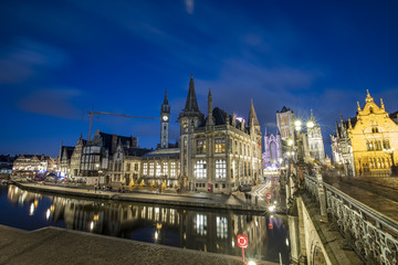 Fototapeta na wymiar Gent, Belgium at day, Ghent old town