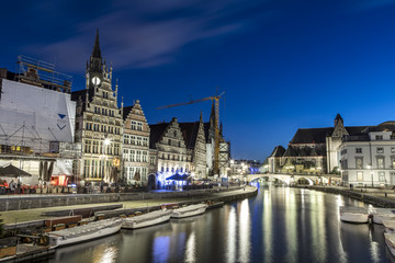 Obraz premium Gent, Belgium at day, Ghent old town