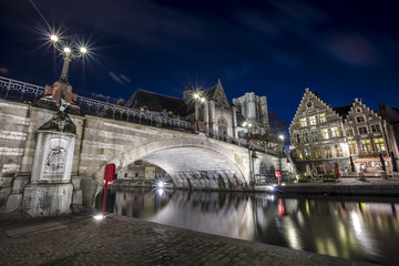 Gent, Belgium at day, Ghent old town