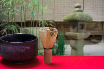 お茶と日本庭園