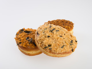 Donut or Assorted donuts on a background.