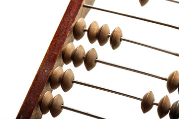 Vintage abacus close up