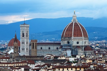 Duomo di Firenzi, also known as Florence Cathedral, formally the Cattedrale di Santa Maria del Fiore . Florence, Italy