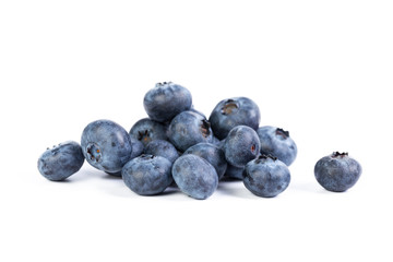Blueberries isolated on white background