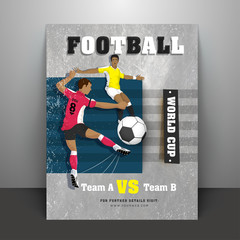 Football World Cup flyer or banner designs.