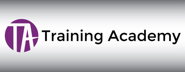 TA Modern Purple Brand Logo Design