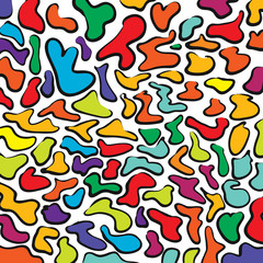 Colorful fluid wallpaper pattern