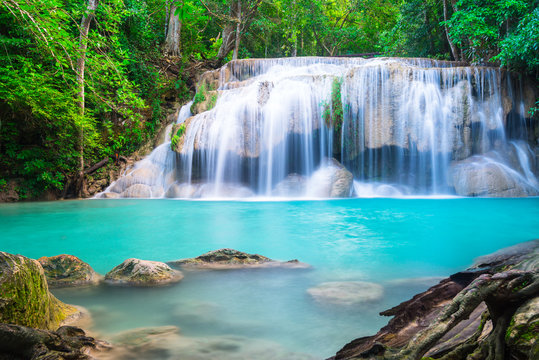 Erawan Waterfall in Thailand © calcassa