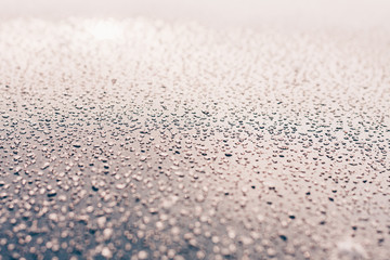 Snow-covered car hood, windshield without a view, bad weather, winter snow frosty weather