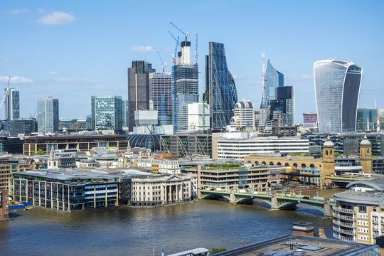 panoramischer anblick city of london