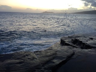 Sunsetting on surf spot 