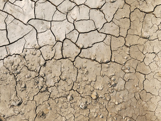 cracks in the ground