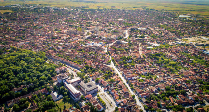 Vrsac city landscape in Serbia