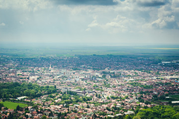 Fototapeta na wymiar Vrsac city landscape in Serbia