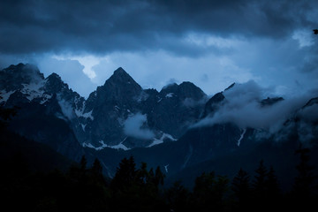 Storm through the Julian Alps