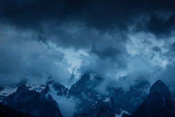 Storm through the Julian Alps