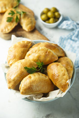Homemade hand pies or empanadas