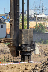 pile drop-hammer drive in