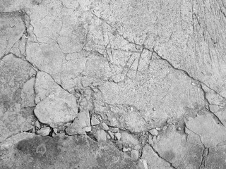 Cracked concrete texture closeup background