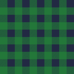 Checkered green and violet plaid pattern. Vector art.