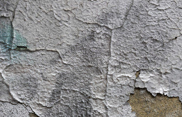 Colorful cracked paint background painted painted on the wall brush