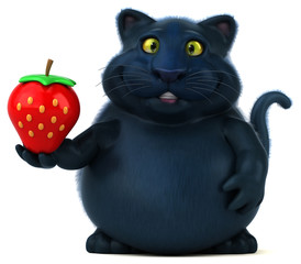 Fun cat - 3D Illustration