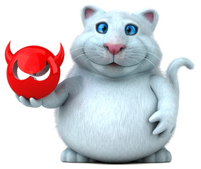 Fun cat - 3D Illustration