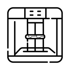 3D Printing Scanner vector icon