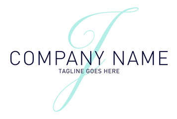 Classy Modern Sophisticated Bold Letter J Logo