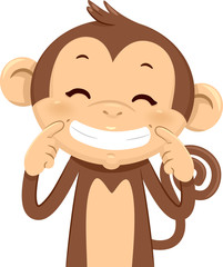 Monkey Smile Illustration