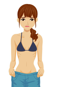 Teen Girl Underweight Illustration