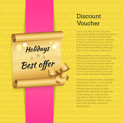 Discount Voucher Holidays Offer Promo Advertising