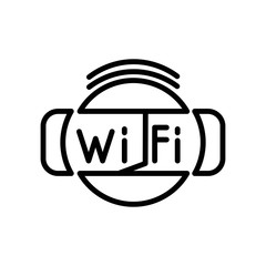 Free WiFi icon vector