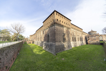 Fototapeta na wymiar Milan, the castle