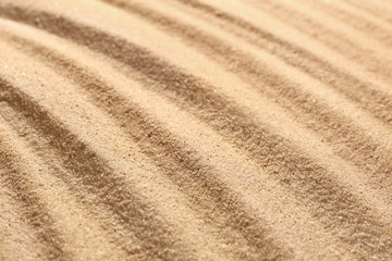 Sand with pattern, closeup