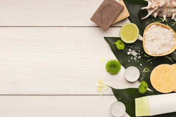 Natural cosmetics for home or salon spa treatment