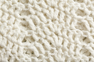 Knitted fabric texture, closeup