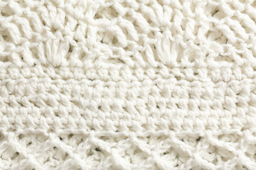 Knitted fabric texture, closeup