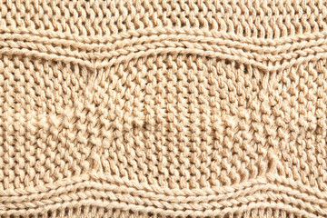 Knitted fabric texture, closeup