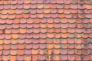Terracotta Clay Roof Tiles Background