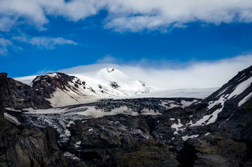 Glacier in Iceland in the summer