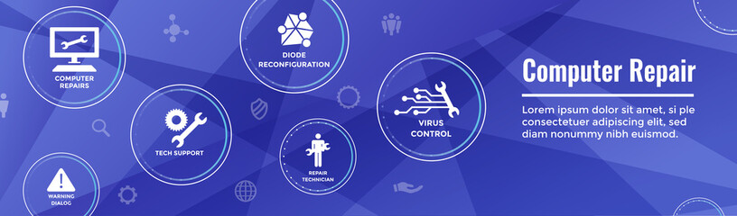 Big Data Security Maintenance Icon with Wrench and Gear Tools for Technician to Use when Scanning Systems - Internet / Information Technology Repairs