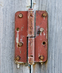Door old rusty loop - 208918548